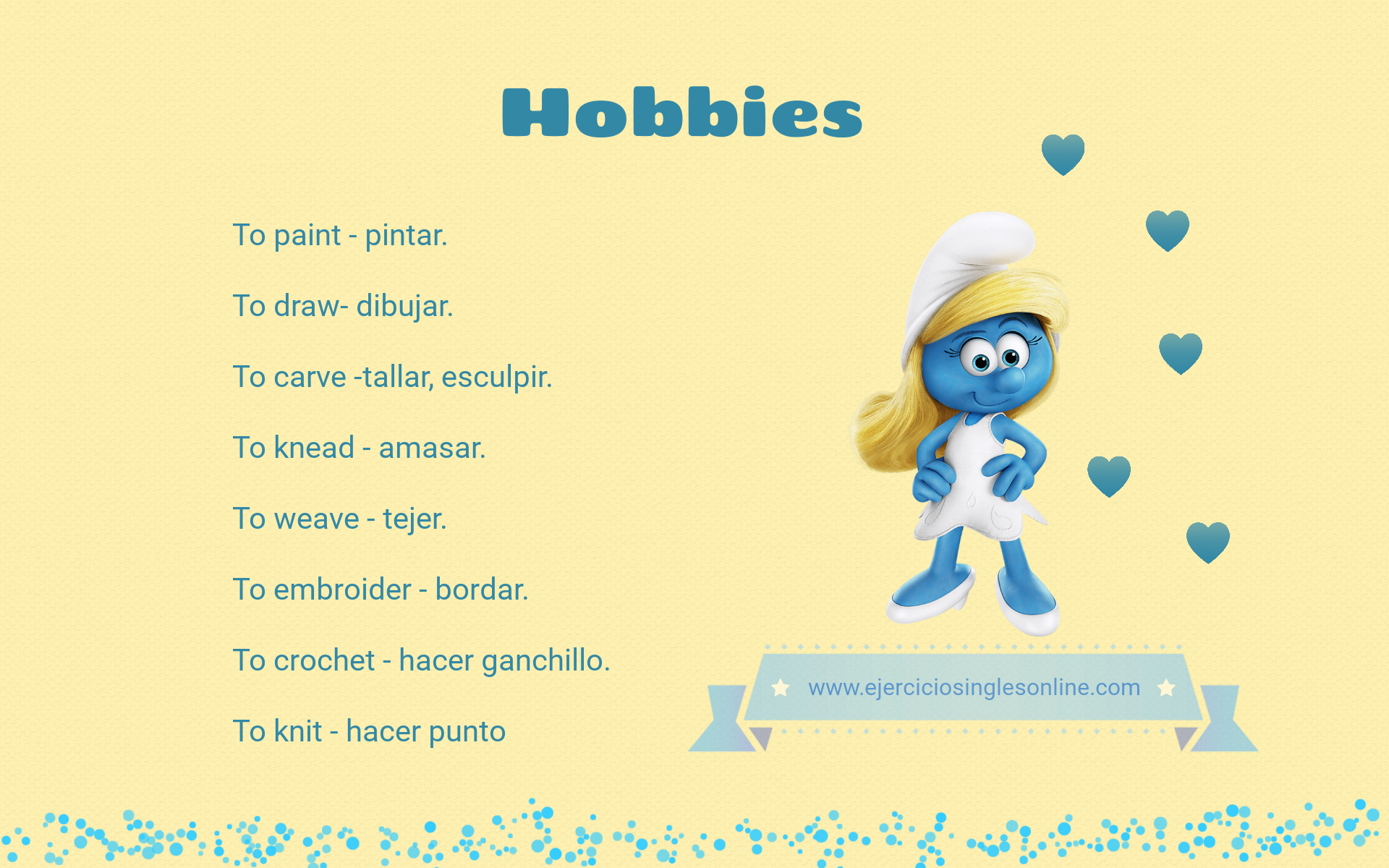 Hobbies En Ingles Y Español Oraciones - Foto Hobby and Hobbies