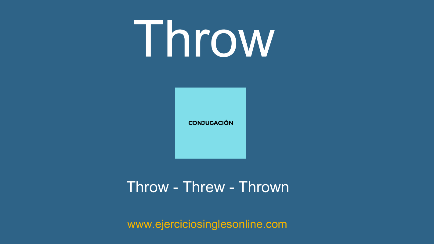 Throw Conjugación Ejercicios inglés online