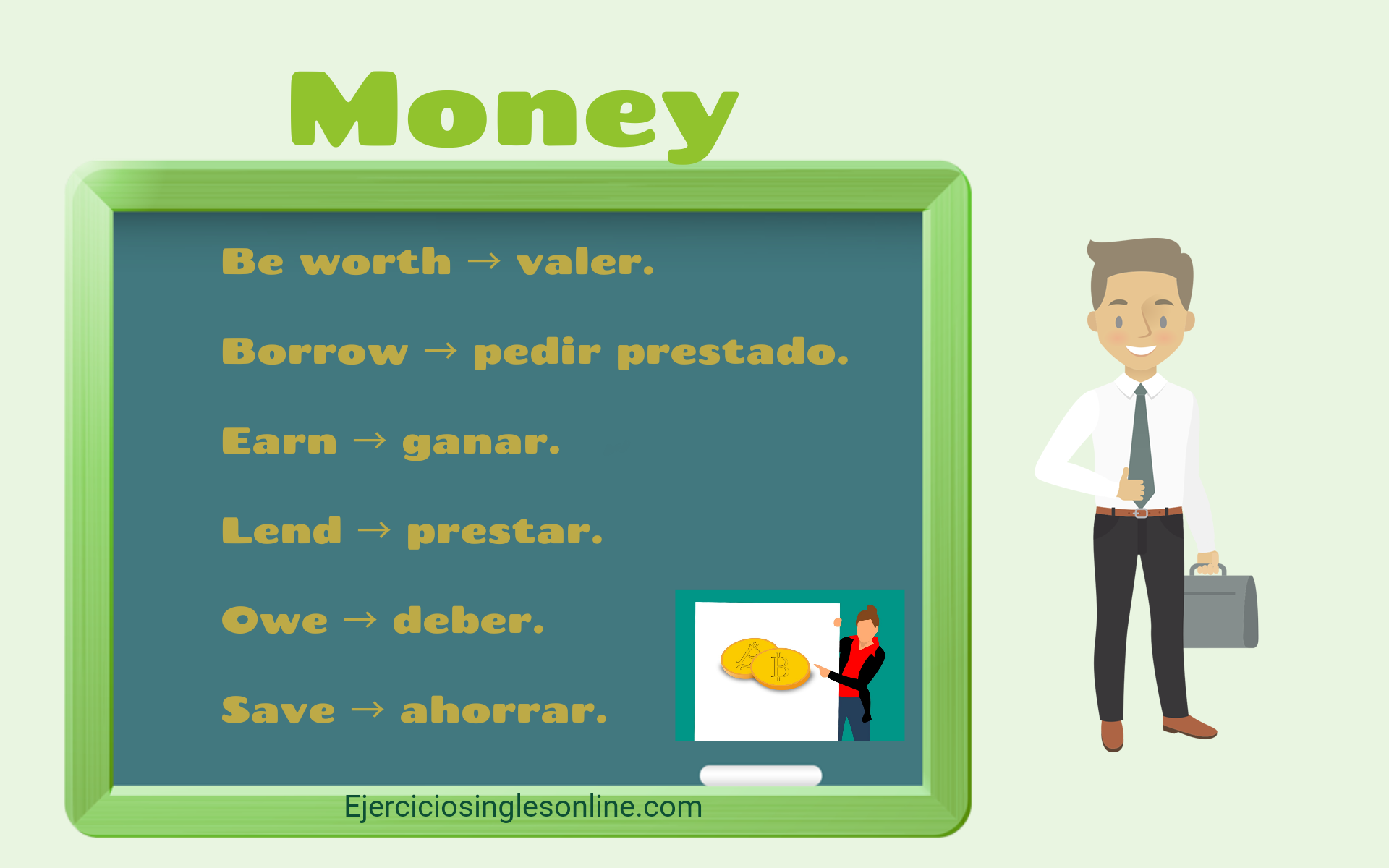 Dinero en inglés Ejercicios inglés online