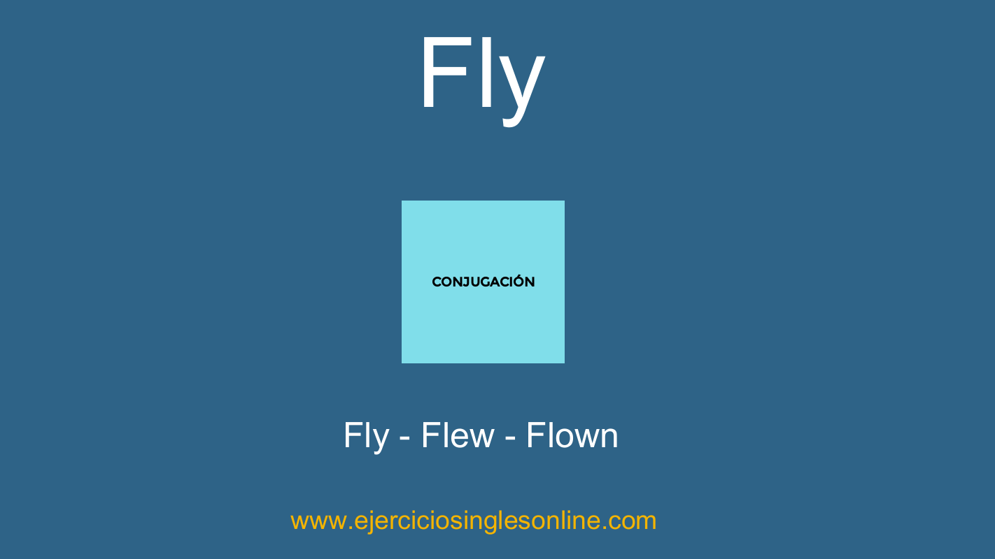 Fly Conjugación Ejercicios inglés online