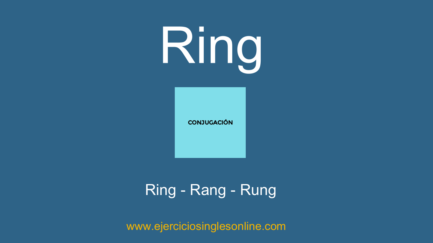 Ring Conjugación Ejercicios inglés online