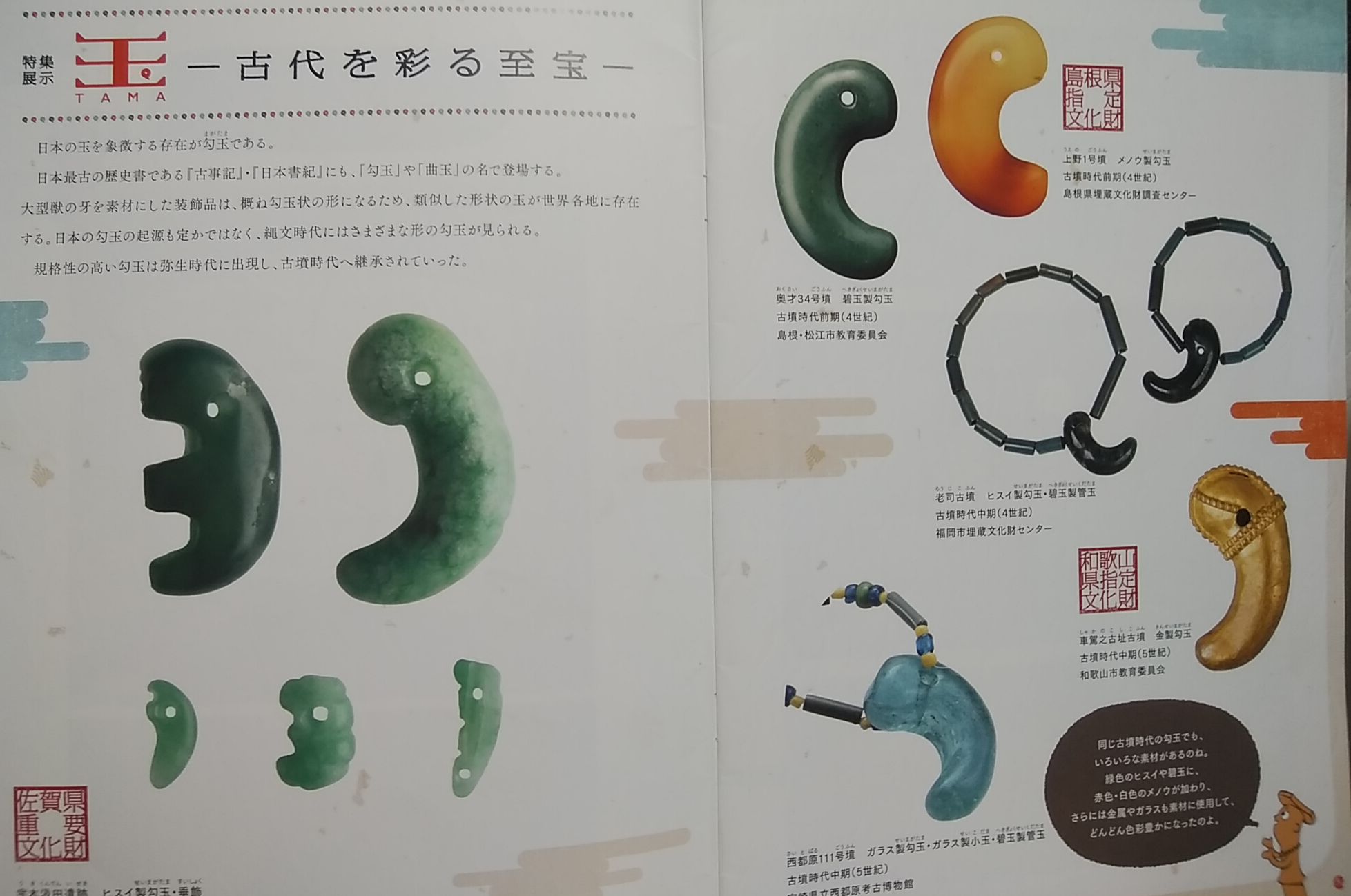 弥生〜古墳時代 翡翠勾玉 出土品 - コレクション