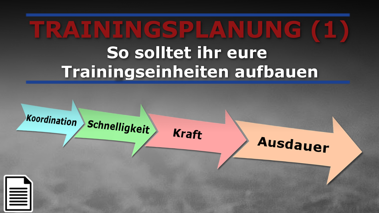 So solltet ihr eure Trainingseinheiten aufbauen