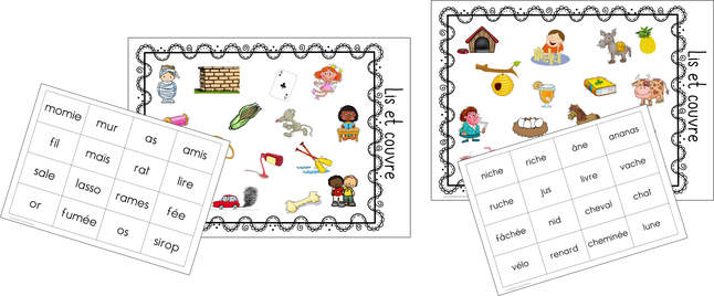 Lis Et Couvre Lecture De Mots Fiches De Preparations Cycle1 Cycle 2 Ulis