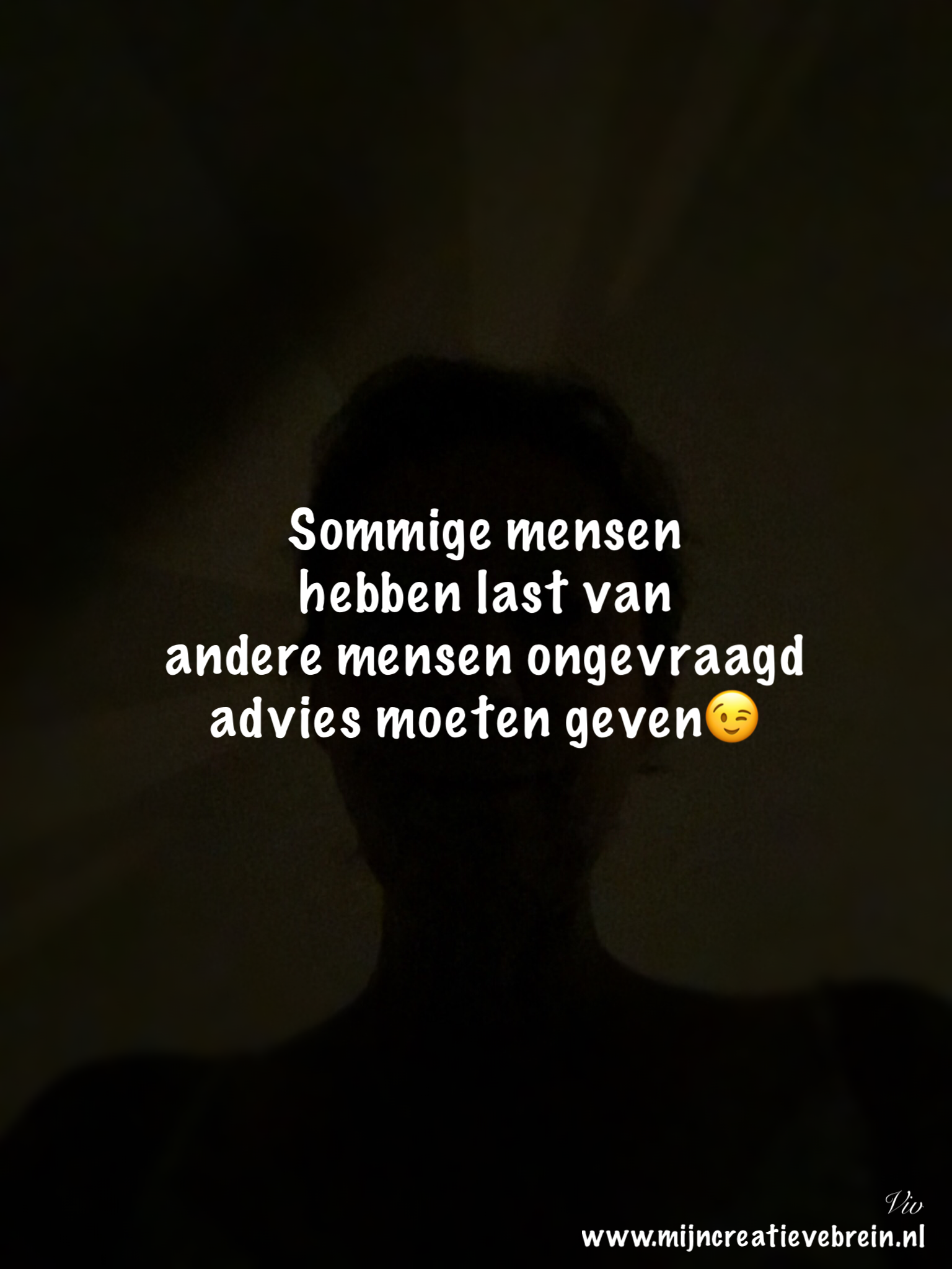 Ongevraagd advies geven Mijn Creatieve Brein