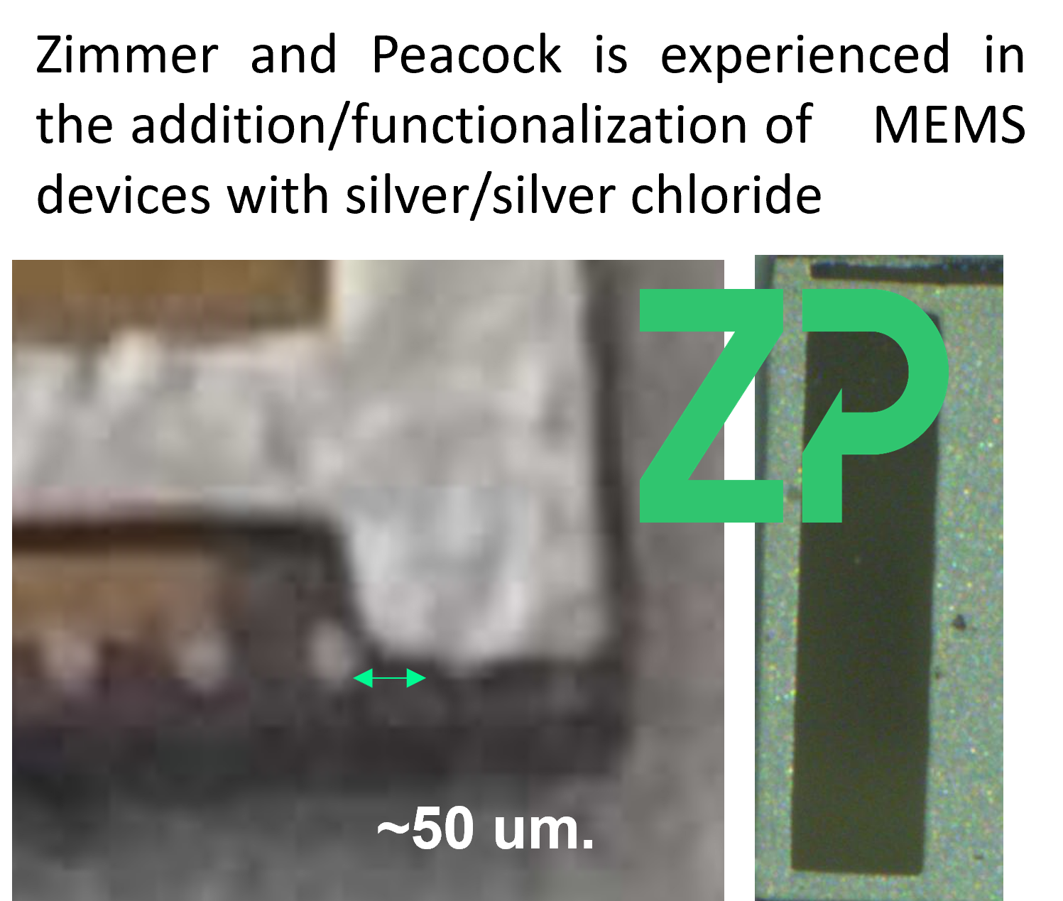 Silver/Silver Chloride for MEMS devices zimmerandpeacock