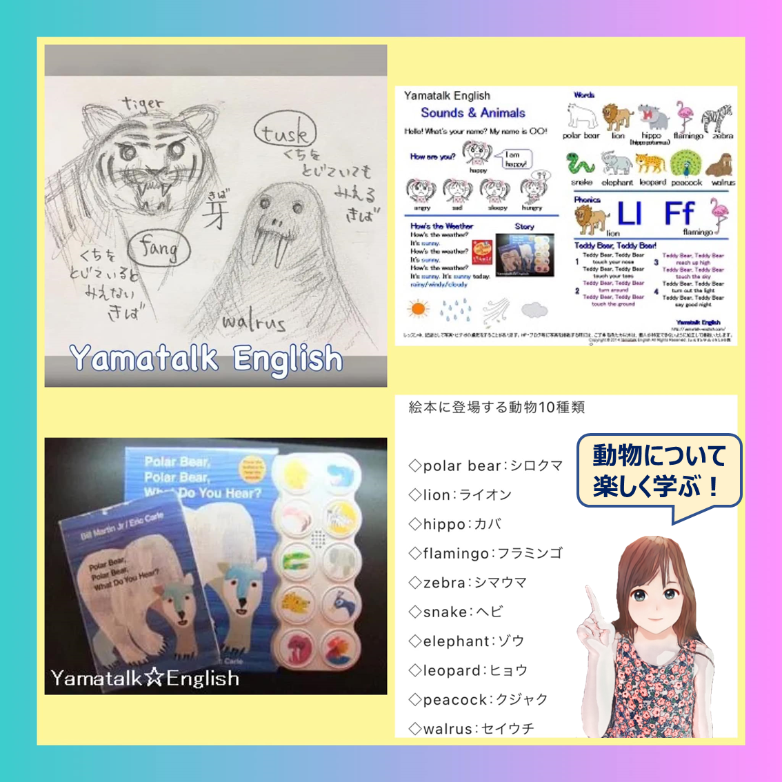 牙には英語で2つの言い方がある 東大和のファミリー英語 牙には英語で2つの言い方がある 東大和のファミリー英語