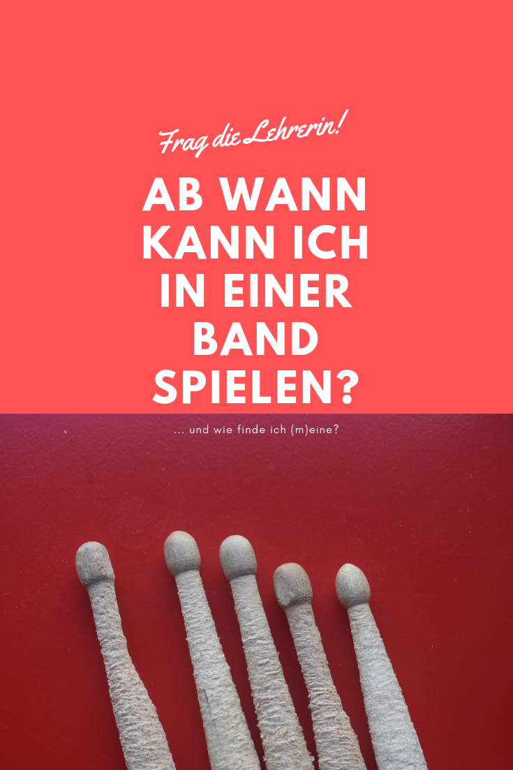 Ab Wann Kann Ich In Einer Band Spielen Manu Holmer Schlagzeug Und Wortspielerin
