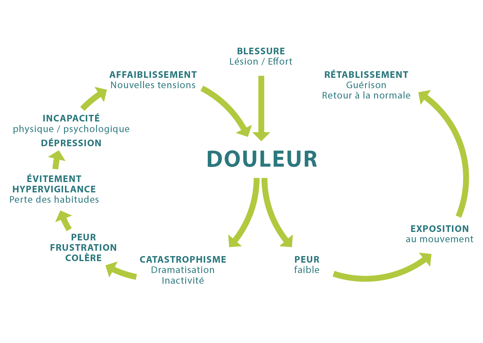 [Zoom sur] Le cercle vicieux de la douleur Résilience sophrologie