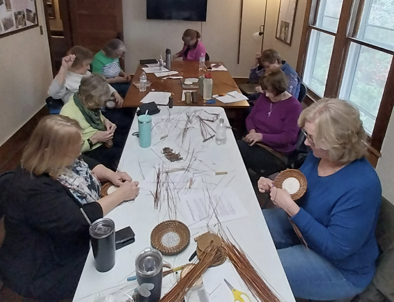 Beginners Pine Needle Basket Class Today cinmoore