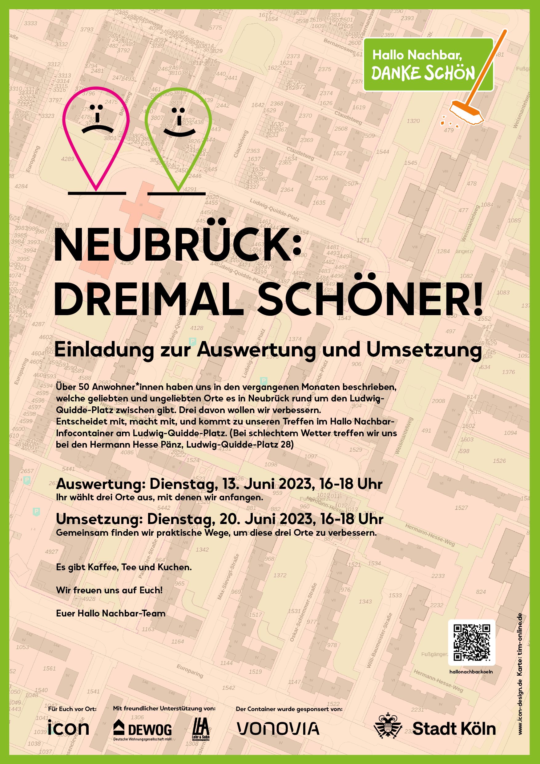 Neubr ck Dreimal Sch ner Hallo Nachbar DANKE SCH N Die Initiative 
