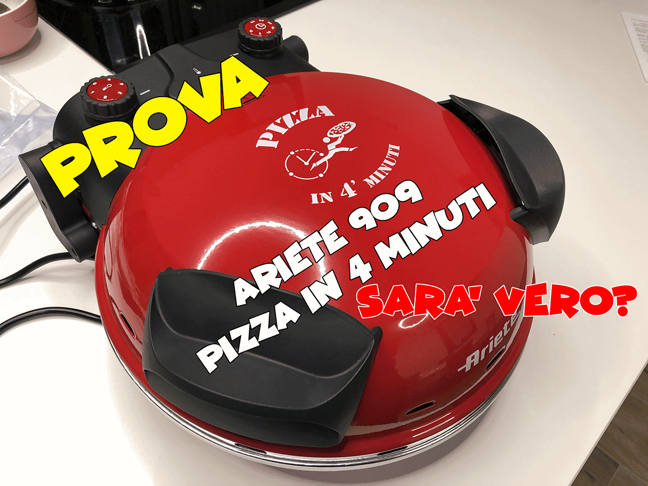 Vale la pena acquistare il forno pizza Ariete 909 pizza in 4 minuti? Lo  abbiamo provato per voi - Recensione Forno Pizza Ariete 909 - Matteo Gemetto