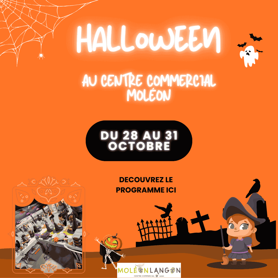 Halloween 2024 à Langon programme des animations Centre Commercial
