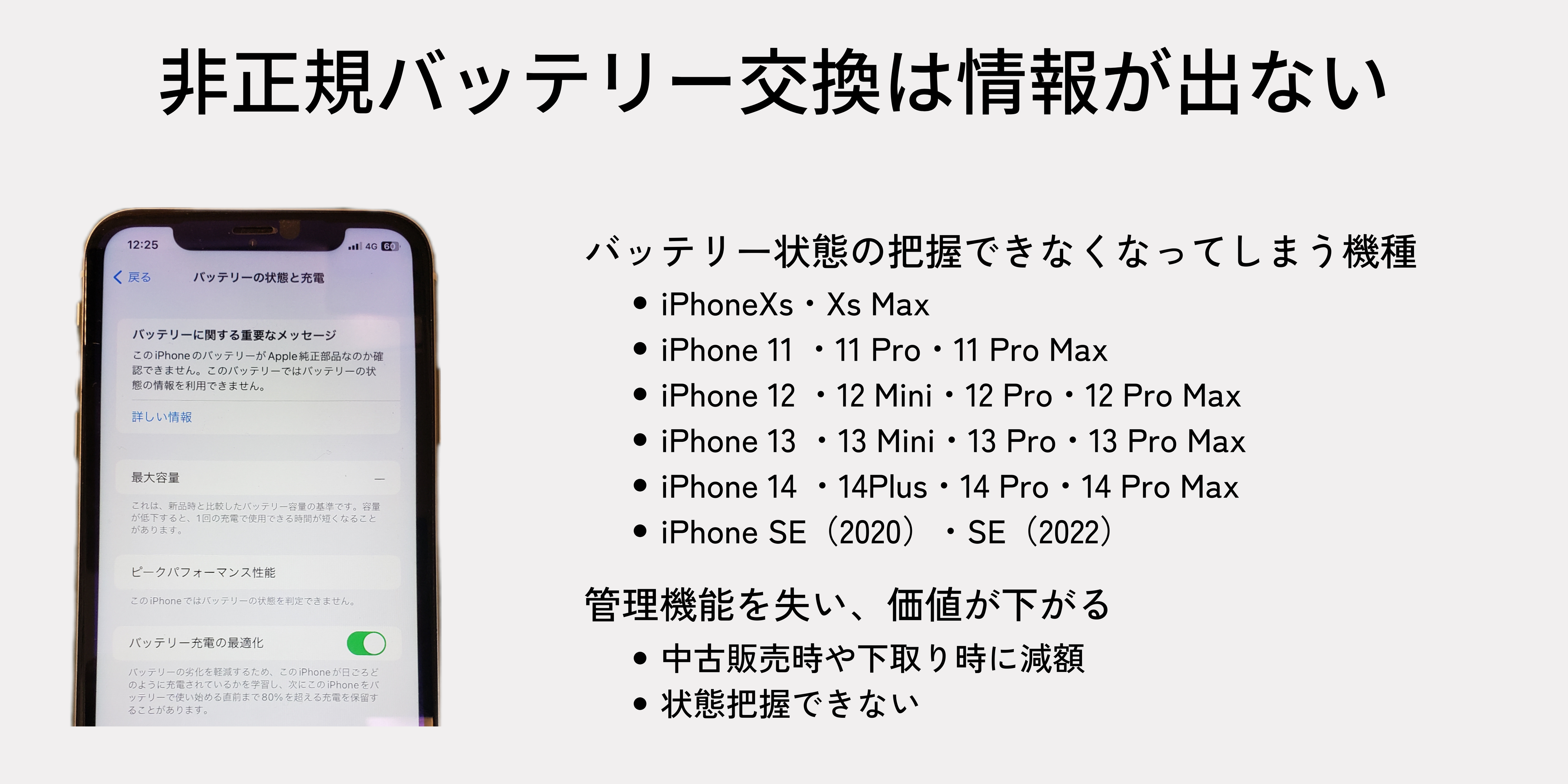 iPhoneバッテリー交換値段(Apple純正部品) - カバーガレージ iPhoneバッテリー交換値段(Apple純正部品) - カバーガレージ