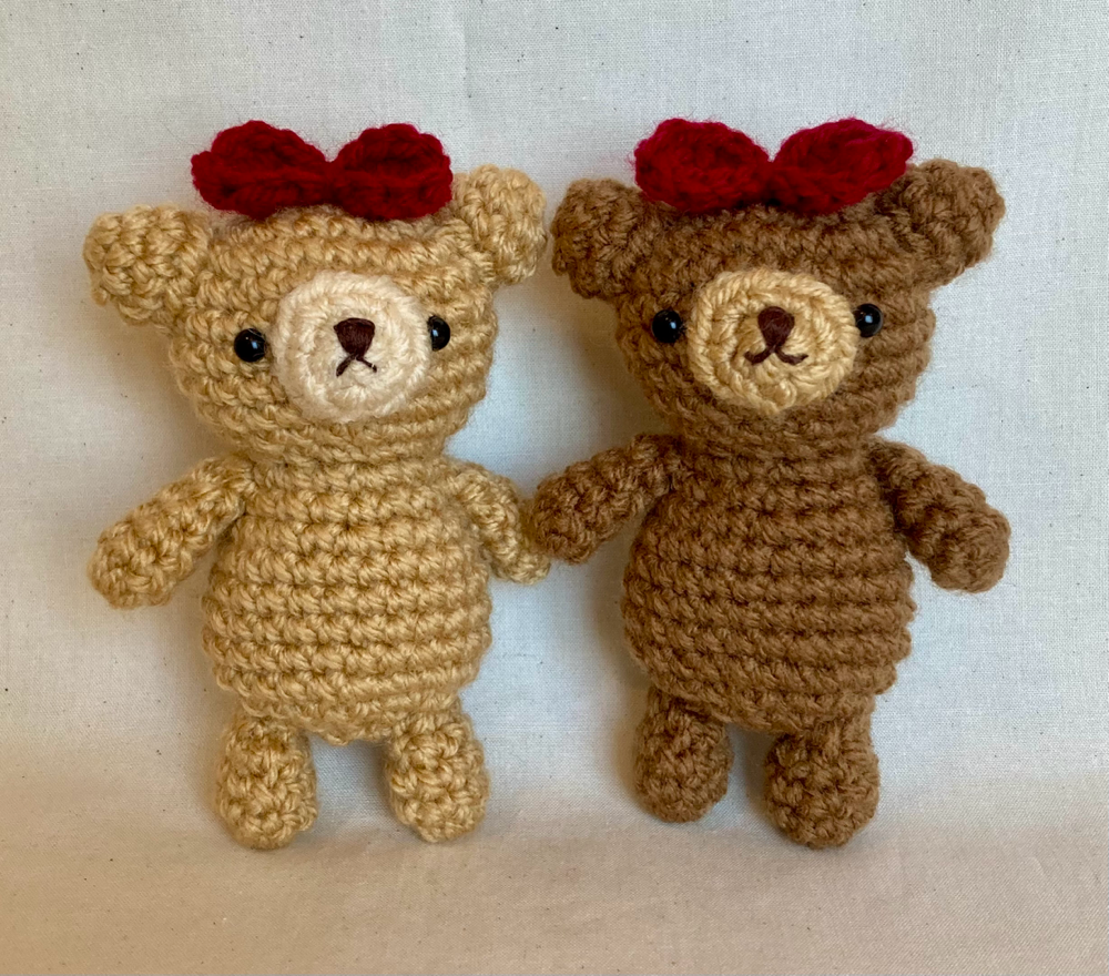 あみぐるみ くまちゃん ベア くまさん ぬいぐるみ ハンドメイド ハンドメイド あみぐるみくまちゃん - メルカリ