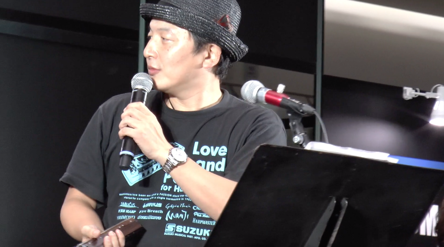 Koei Tanaka Daisuke Kawai Band movie by Jon Hammond in Tokyo Big Sight