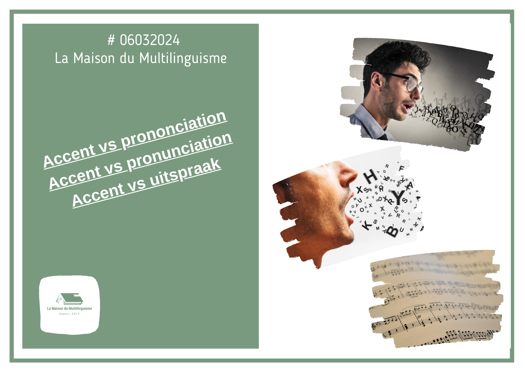 Accent vs prononciation / Accent vs pronunciation / Accent vs uitspraak