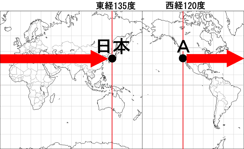 中学地理：各国の標準時と時差（しっかり） 教科の学習