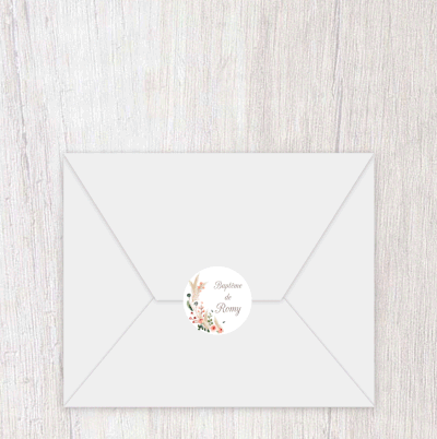  Faire-part baptême fille gif animé-faire-part baptême virtuel- faire part baptême digital-faire-part baptême numérique animé-électronique-à envoyer via les réseaux sociaux-whatsapp-facebook-messenger-mms-couronne de fleurs-pampas-champêtre-nature-couleur