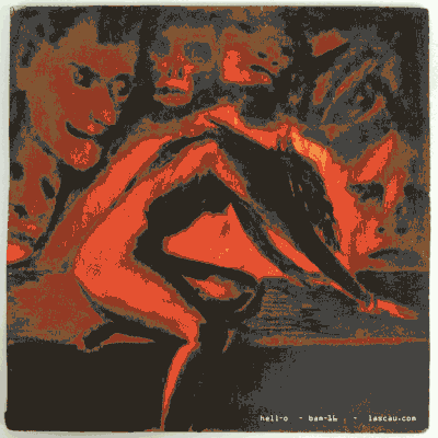 HELL -O - (huile sur bois)