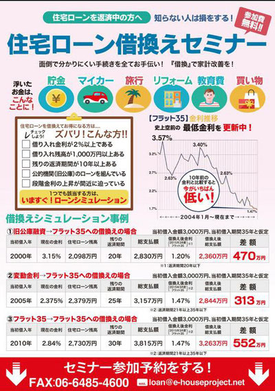 住宅ローンセミナーチラシ