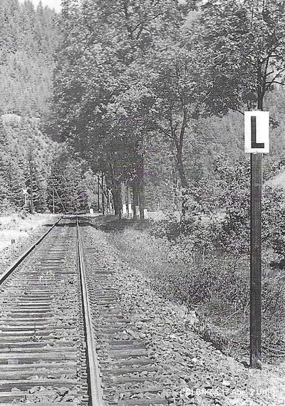 Innerstetalbahn - Kennzeichen K 7b – Läutetafel (heute Signal Lp 2)