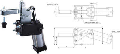 pneumativ toggle clamp