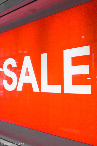 Fotograf München: Nutzungsrechte und Preise Eventfotografie, Symbolfoto "Sale"