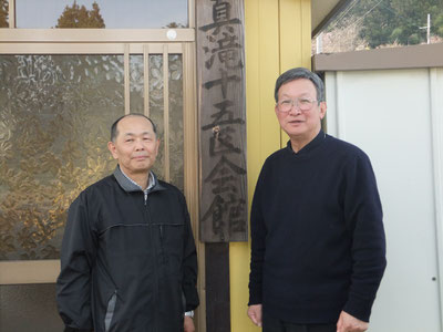 区長　鈴木 勲さん（右）会館部長　大倉 秀章さん（左）