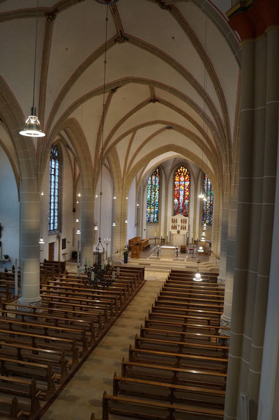 Mittelschiff der Pankratiuskirche, Februar 2014