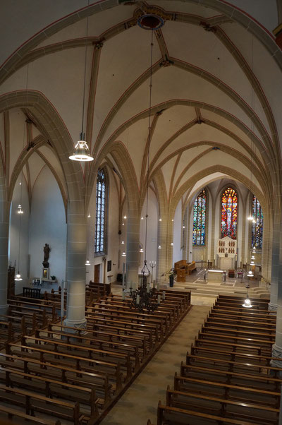 Mittelschiff der Pankratiuskirche, Februar 2014