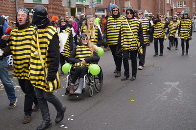 Karneval 2014, Fußgruppe im Umzug, Februar 2014