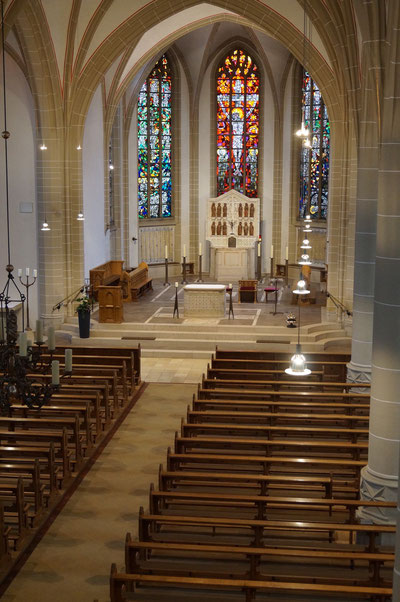 Mittelschiff der Pankratiuskirche, Februar 2014