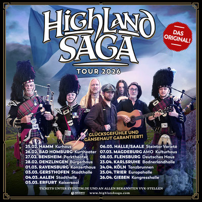Highland Saga Show live, Scottish Music, Scotland, Schottische Musik, Dudelsack, Bagpipe, Music Show, 