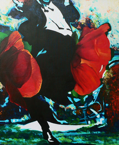 Hop - Huile sur toile - 73 x 60