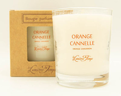 bougie orange cannelle