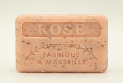 savon de Marseille saveur rose broyée