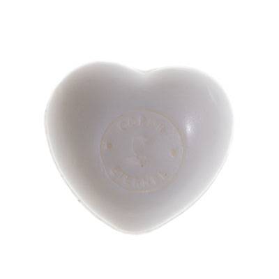 savon coeur eternel blanc