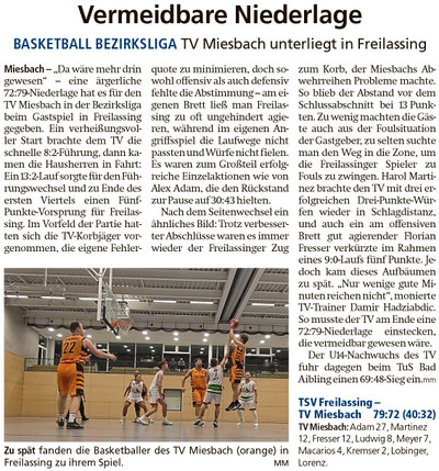 Bericht im Miesbacher Merkur am 4. Dezember 2024 - Zum Vergrößern klicken