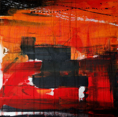 "mirage" - toile réalisée avec Benoit GUERIN - 80X80 - 2014