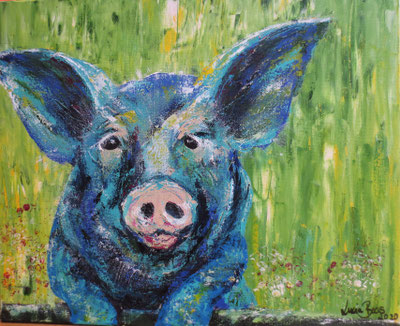 " Manni "  Acryl , 50x60 cm BNr 321 , in Privatbesitz