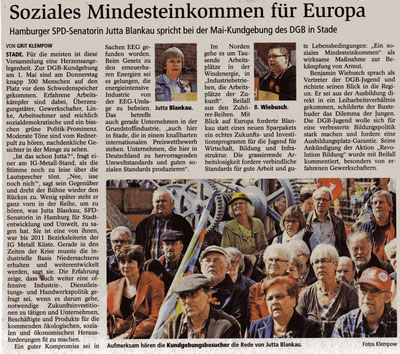 Buxtehuder Tageblatt, 02.05.2014