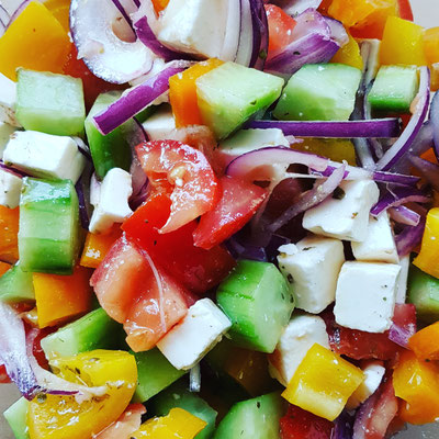 Griechischer Bauernsalat mit Feta original