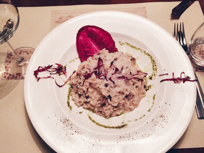 Risotto mit Salsiccia & Radicchio.