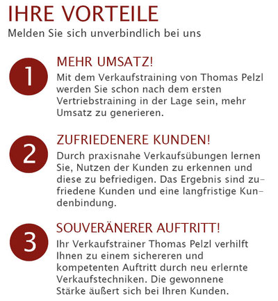 Die Verkaufstraining Mission von Thomas Pelzl Verkaufstrainer hat Kundenzufriedenheit und Kundenakquise zum Ziel