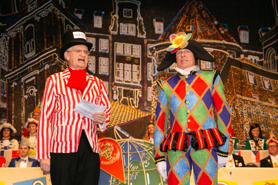 Die Hofnarren Gerd Niemeier und Michael Laukamp
