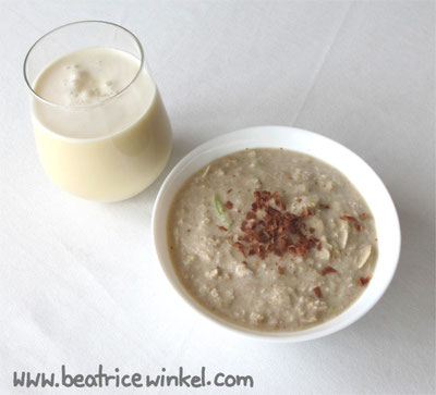 veganes weißes Frühstück