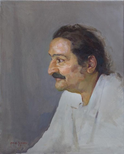 Seclusion at Meherabad Hill, 1947 ; Artist - Gregg Rosen