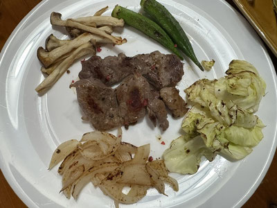 先日いただいたイノシシちゃんのお肉！全く臭み無く美味しかったです！