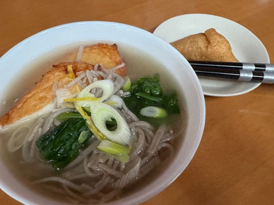 そういえばいただいた、手打ちそばとさつま揚げ🎵 美味しかったです。